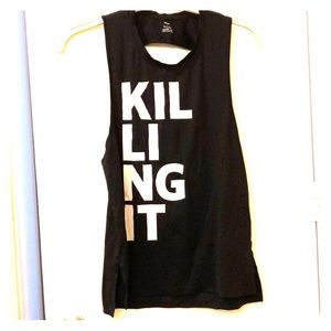 SoulCycle “Killing It” Black Tank size S